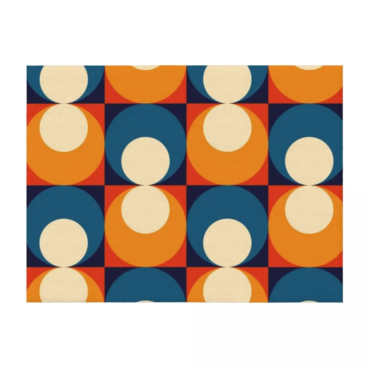 

mid century seventies geometrical pattern Throw Blanket Blankets For Sofas Luxury Designer Sofas Soft Plush Plaid Blankets