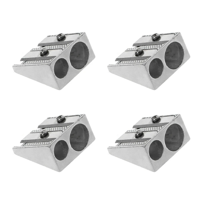 4Pcs Magnesium Pencil Sharpener Survival Multi-Function Magnesium Alloy Survival Pencil Sharpener Easy Install