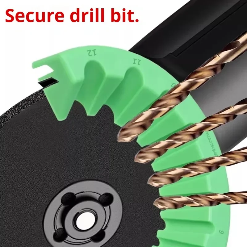 Portable Multi-Size Drill Bit Sharpener Grinding Auxiliary Tool for 100 Type Angle Grinder Auxiliary Tools for Positioning