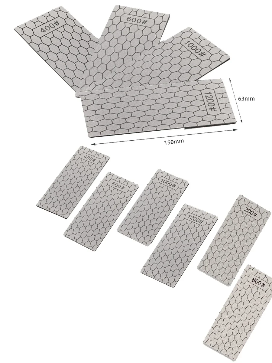 1 szt. Profesjonalny diamentowy kamień do ostrzenia noży 600# 800#1000# Ostrzałka do noży Ultracienkie narzędzie do osełki o powierzchni plastra