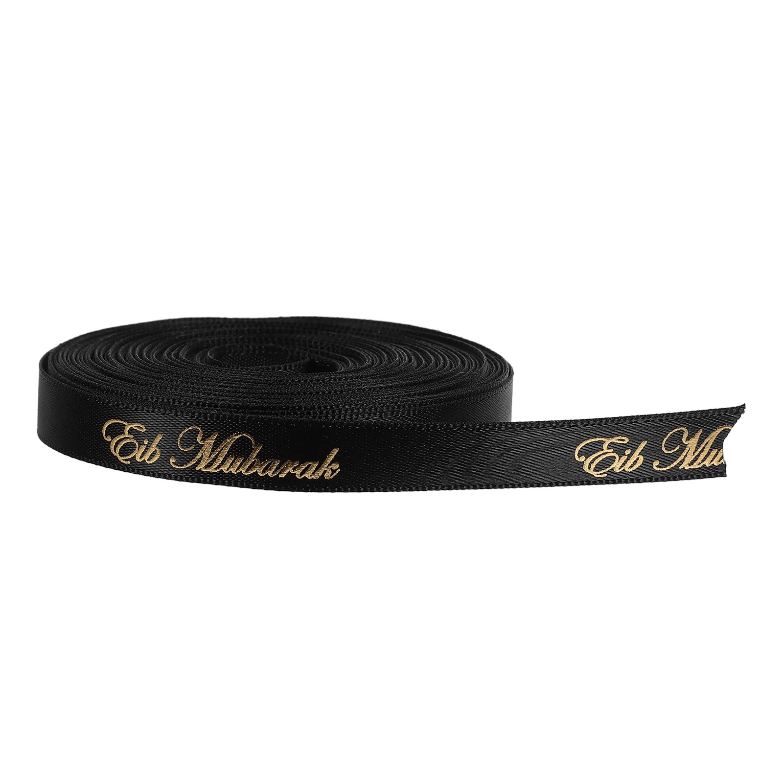 

Birthday Ribbon Eid Gifts Wrapping Strap for Twine Orange Black Polyester Decoration