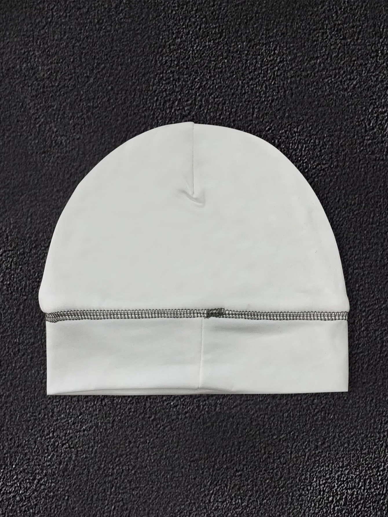 Retro Gothic Style Embroidered Beanie With Ornate Letter Designs For A Bold Fashion Statement