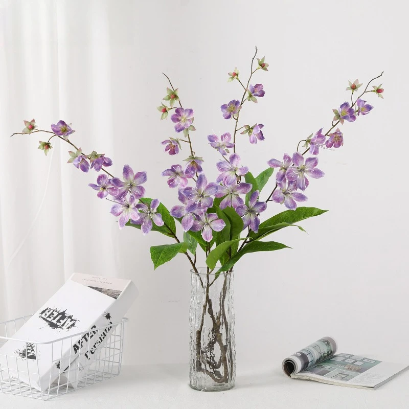 

Artificial flowers, weeping jasmine, home living room, hotel soft furnishing, wedding bonsai, silk flowers, artificial flowers