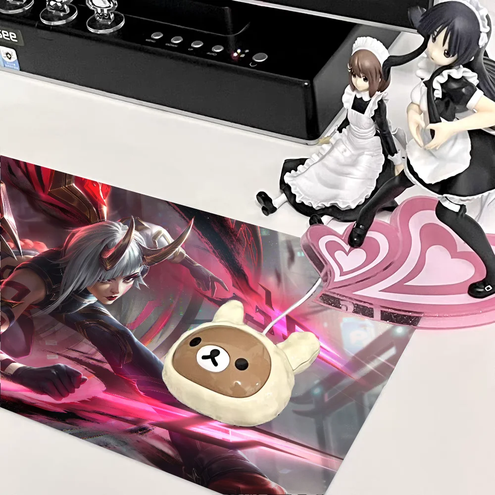 League of Legends Kaiwa Anime Mousepad, Desk Pad, Acessórios para Jogos, Prime Gaming, XXL, Teclado Costurado