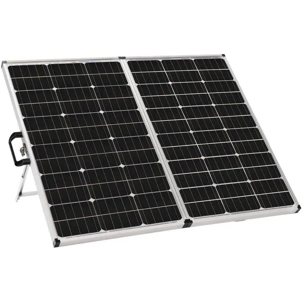 Folding 140 Watt Solar Panel Kit with Built-in Charge Controller RV Truck Boat Portable Power Solutions