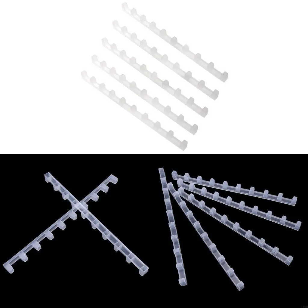 

F19B 5Pieces White Plastic Beekeeping Bars 37x1.5x2.2cm Size Bar Spare Part
