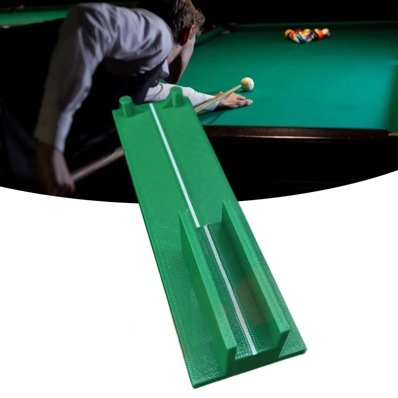

Billiards Stroke Trainer Pool Training Device for Accuracy American Billiard