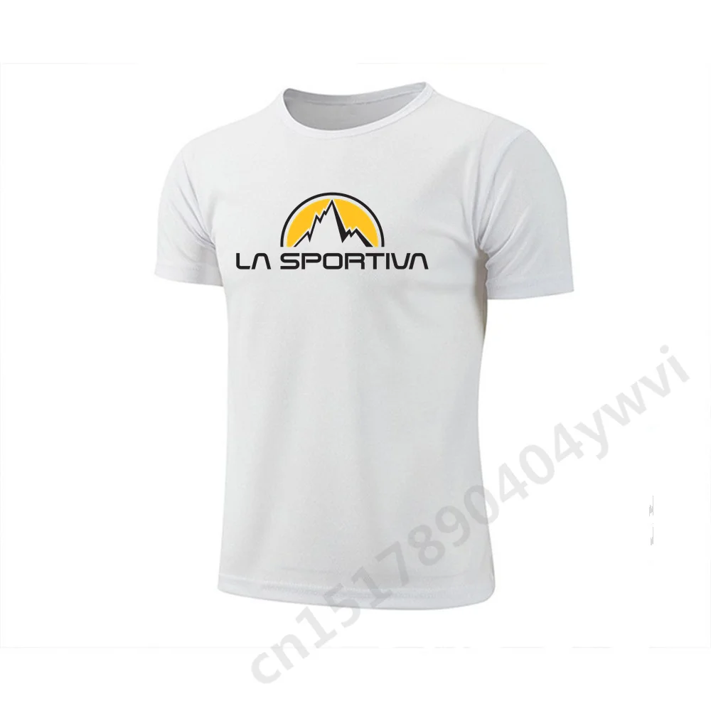 La Sportiva Men's T-shirts Sports Running T-shirt Men Quick-drying Breathable Short Sleeve Round Neck Active Tee Outdoor Workout