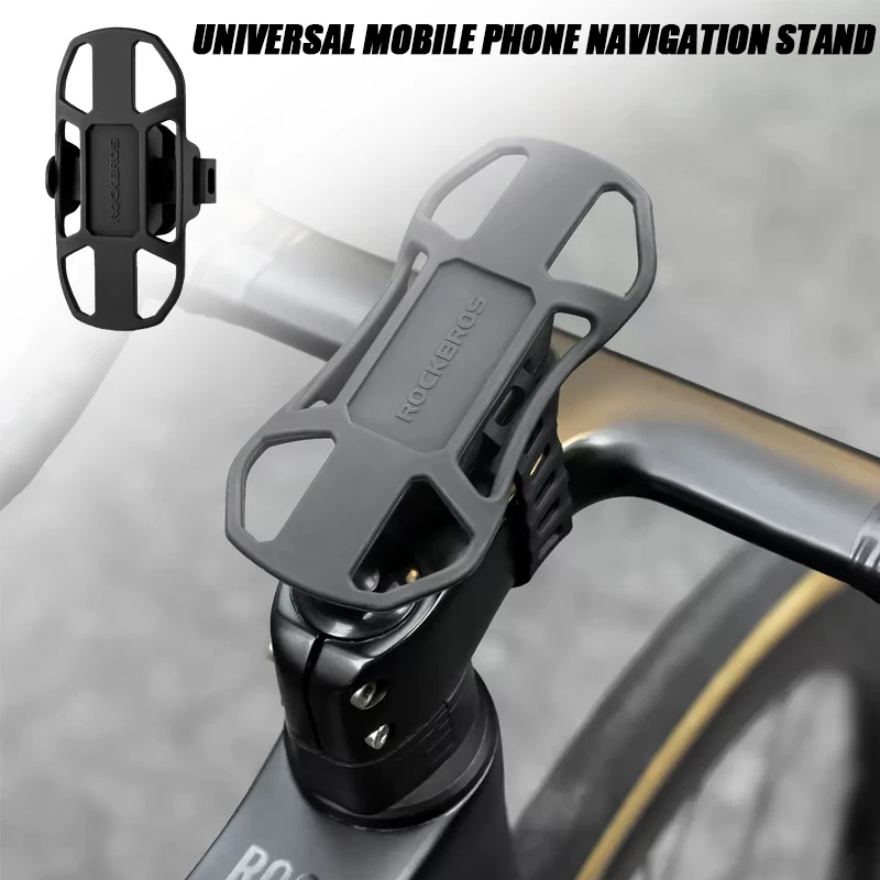 Universelle Fahrrad-Handyhalterung aus Silikon mit Schnellverschluss, verstellbare feste Halterung, Zubehör