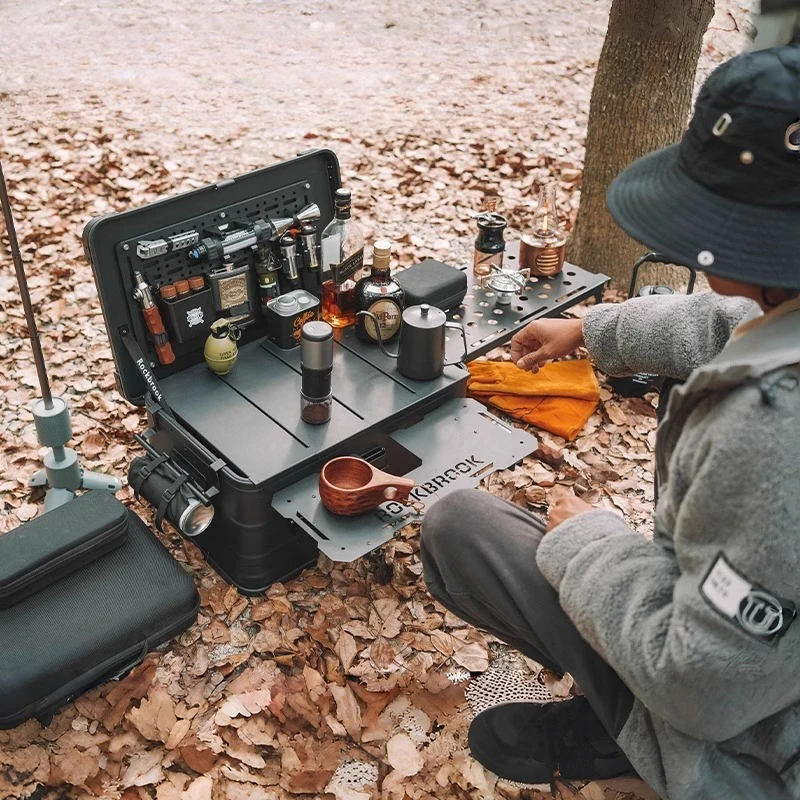 Outdoor Large Capacity Storage Box Sturdy Durable Wear-resistant Multi-functional Box Pressure-resistant Camping Supplies