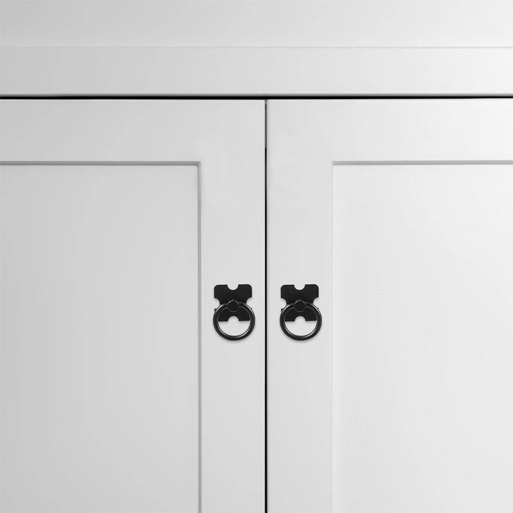 

6Pcs Round Cabinet Handles Decorative Metal Dresser Knobs for Closet Drawer Furniture