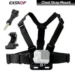 For GoPro Chest Strap Adjustable Harness Strap Elastic Chest Strap For GoPro Hero 13 12 11 10 9 DJI Action 4 3 Insta360 X4 X3