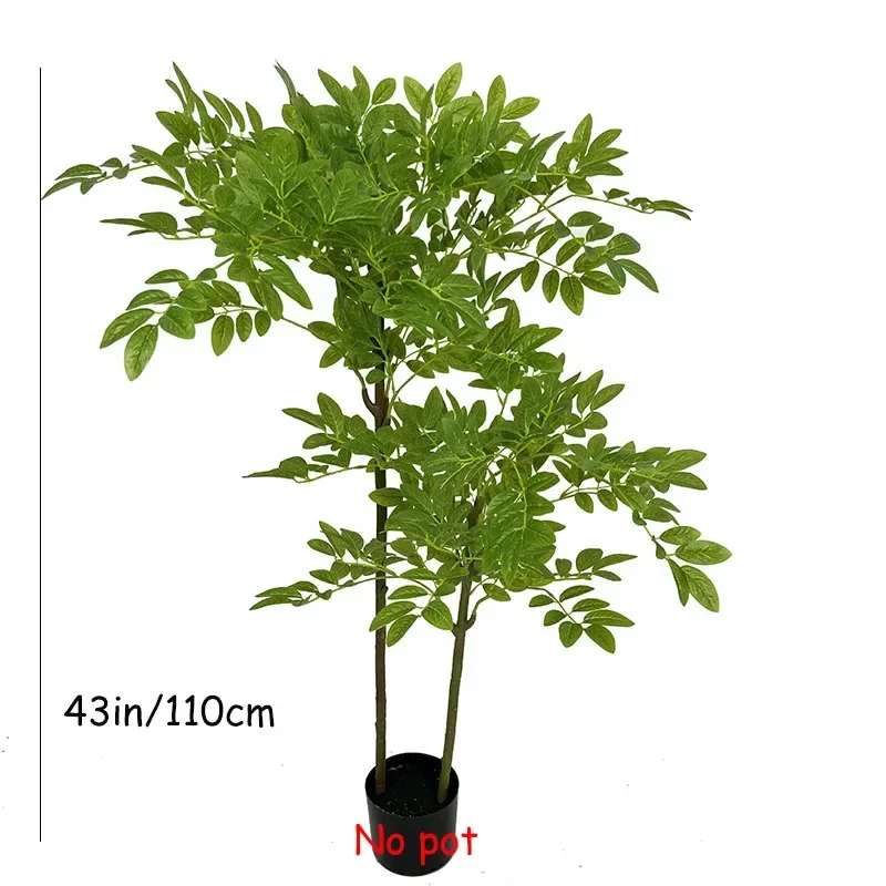 43-70 Zoll großer künstlicher tropischer Palme aus Kunststoff, flauschiger Baum, fühlt sich echt an, glückliche Baumblätter für Zuhause, Garten, Geschäft, Zimmerdekoration – Detail 8