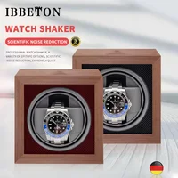 IBBETON-enrollador de reloj de madera de marca de lujo, caja de relojes automática de 1 ranura de gama alta con Mabuchi Moto, gabinete de reloj, caja de almacenamiento