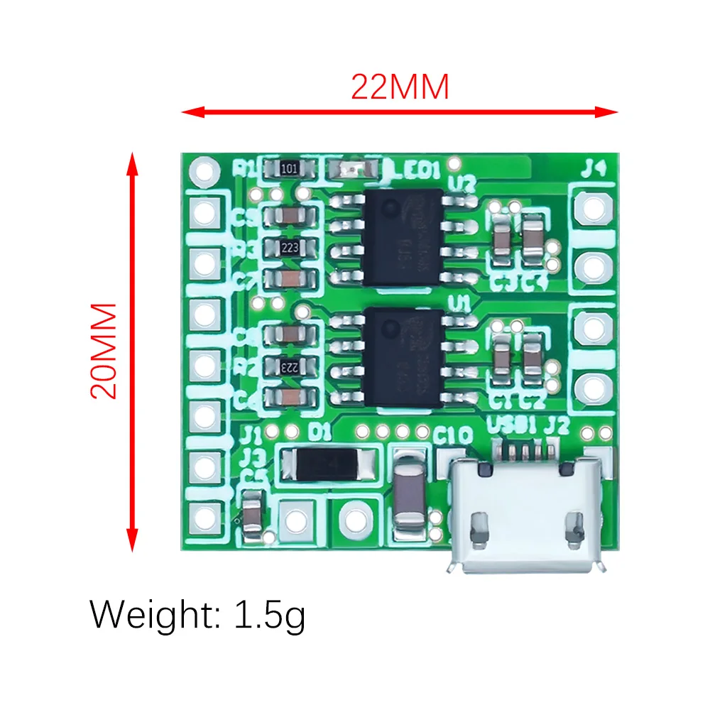 Micro power amplifier board 5V power amplifier board dual channel rear stage  supports Bluetooth audio module