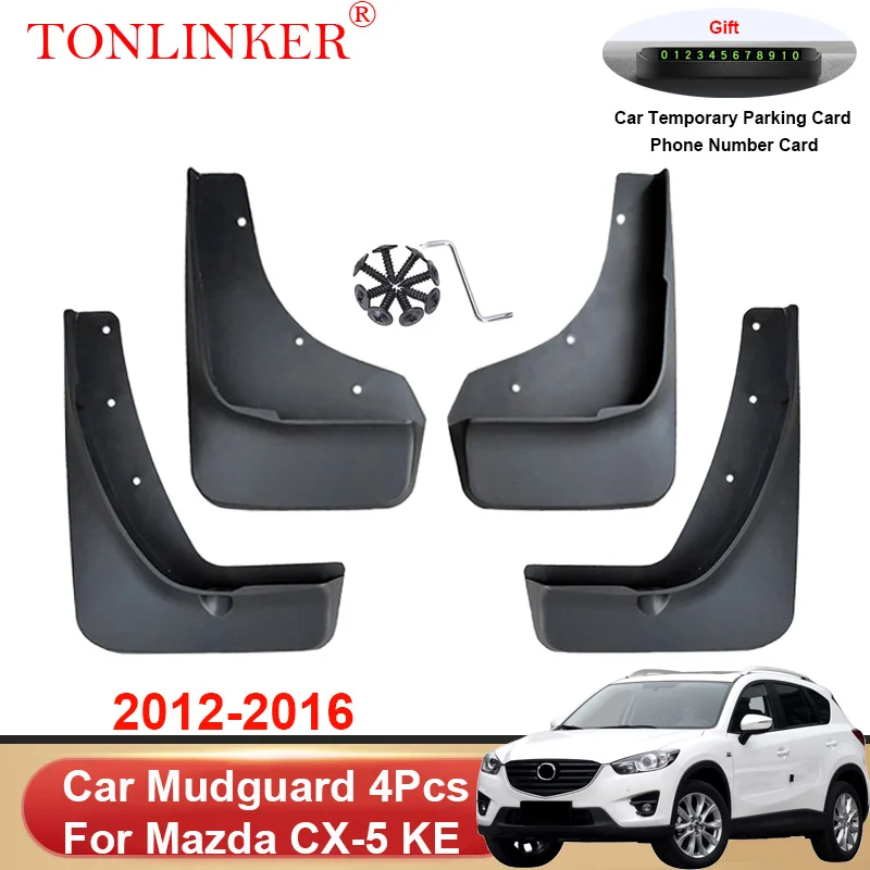 

TONLINKER Car Mudguard For Mazda CX-5 KE CX5 CX 5 2012 2013-2015 2016 Mudguards Splash Guards Fender Mudflaps 4Pcs Accessories