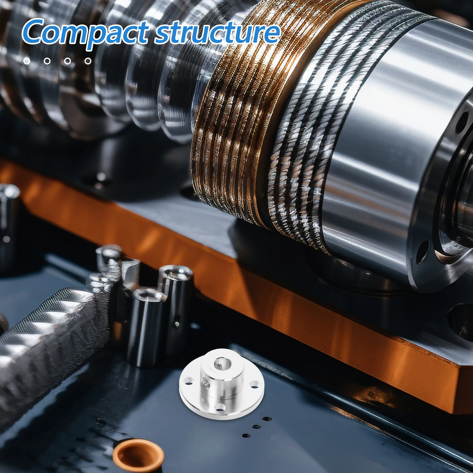 

High Strength Aluminum Alloy Rigid Flange Coupling Compact Design For Stable Transmission Shaft Coupler Industrial