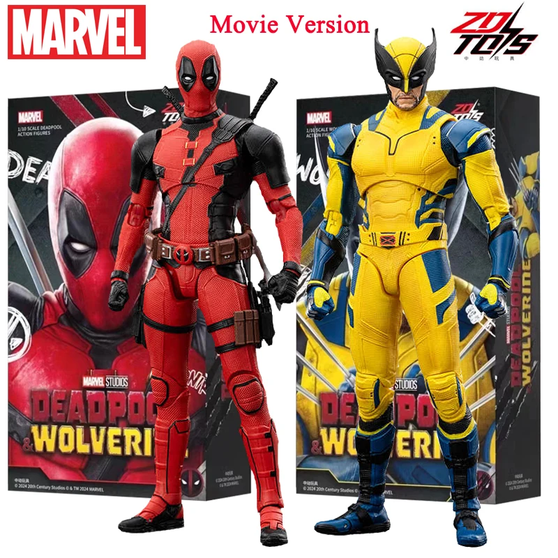 Deadpool Wolverine Action Figure ZD Original Deadpool Action Figure & Wolverine Action Figure Movie Version Boxed 18CM Zd toys