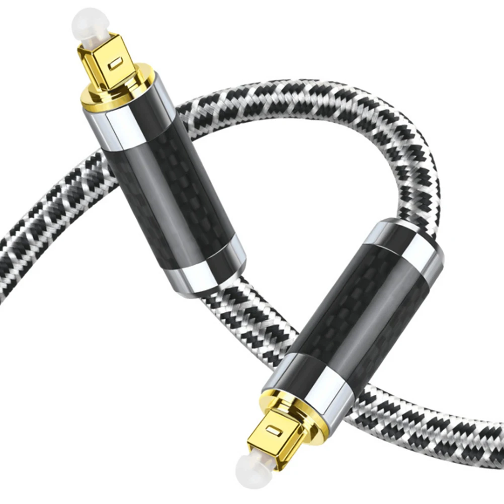

Optical Audio Cable Gold Plated Fiber Male to Female Cord High Fidelity Digital Signal Transmission Audio Video Line Connectors
