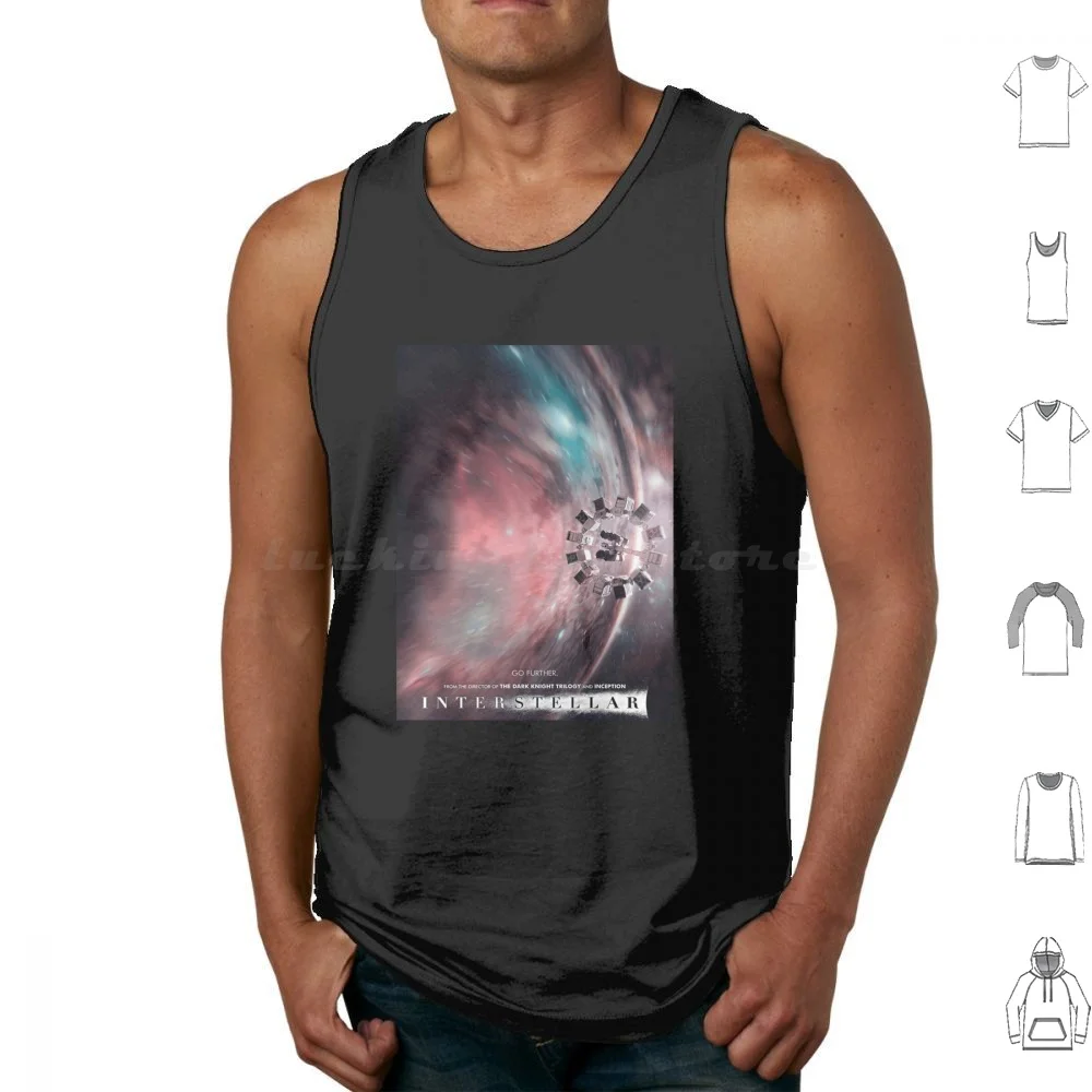 Interstellar Original Vintage Movie Tank Tops Print Cotton Paris Interstellar Movie Space Film Cinema Galaxy Movies Stars