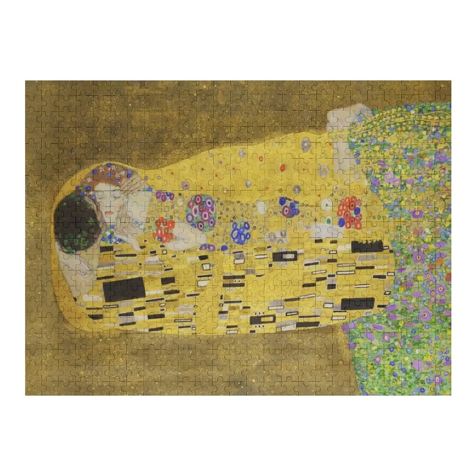 

The Kiss - 1907 Jigsaw Puzzle Photo Personalized Gifts Name Wooden Toy Puzzle