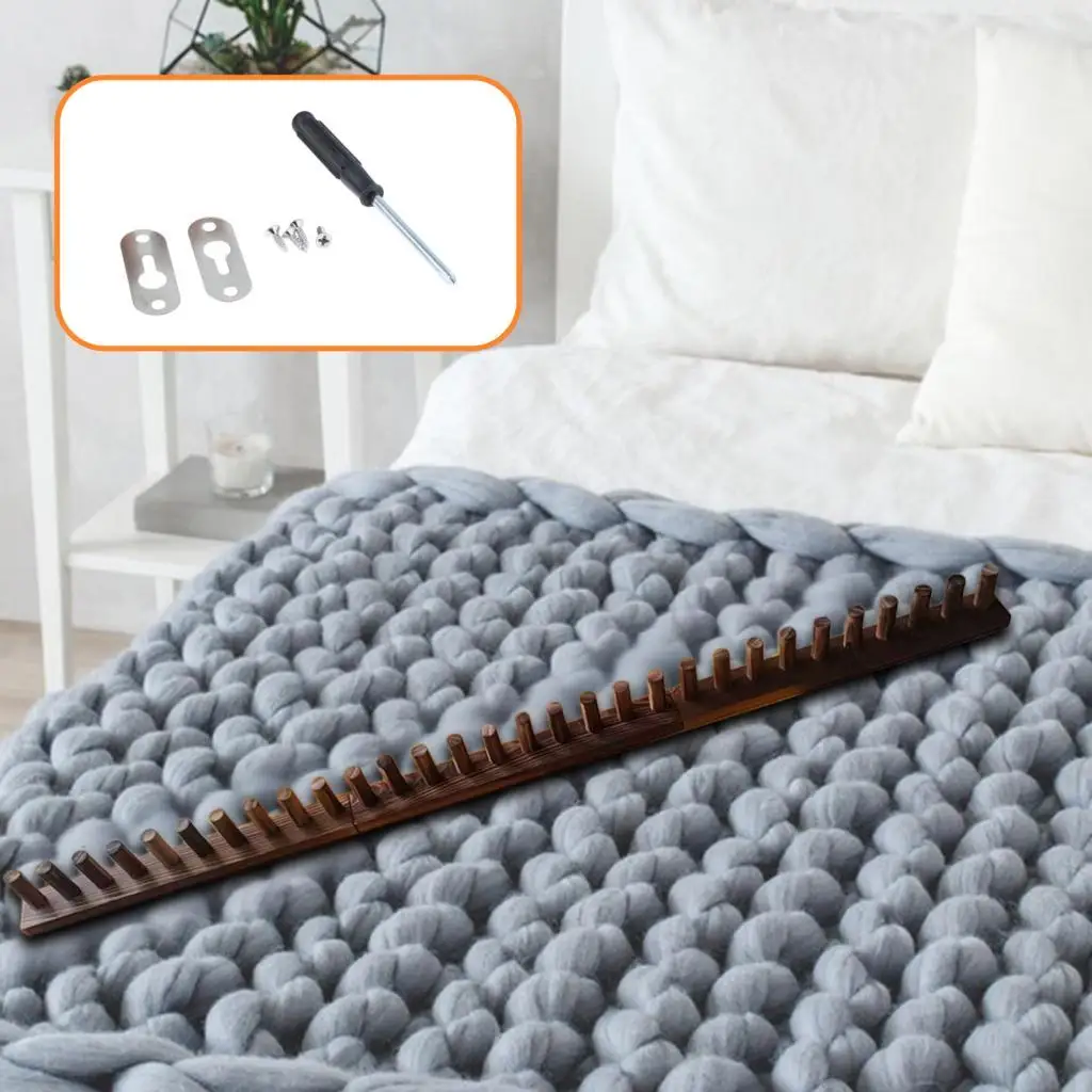 

Регулируемый деревянный ткацкий станок ручной работы для вышивки и вышивки крестом, набор для изготовления пледов своими руками