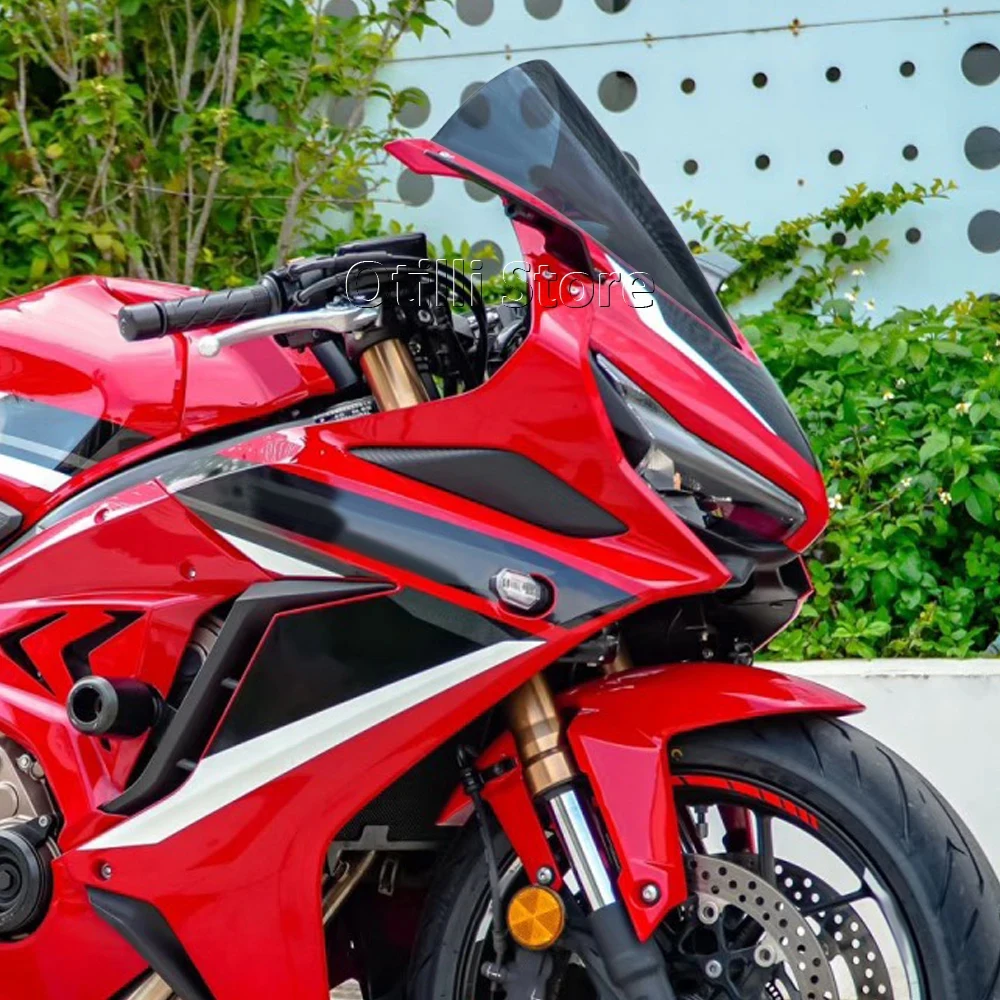 For Honda CBR650R CBR 650 R 650R 2019-2025 2024 2023 CBR650 R New Motorcycle Heightening Raised Windshield WindScreen Black view 4