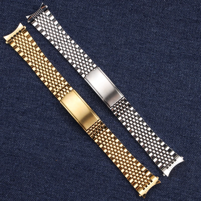 

Stainless Steel Watch Strap for Omega Seamaster De Ville 18mm 19mm 20mm Bracelet Curved End Wrist Band Metal Accessories