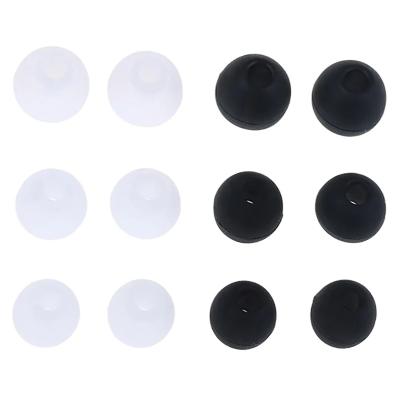 6 Pairs/2*(S+M+L) Silicone Rubber Earplug Ear Pads Universal In-ear Earphone Headphone Replacement Earbud Earplug Pads Cushion