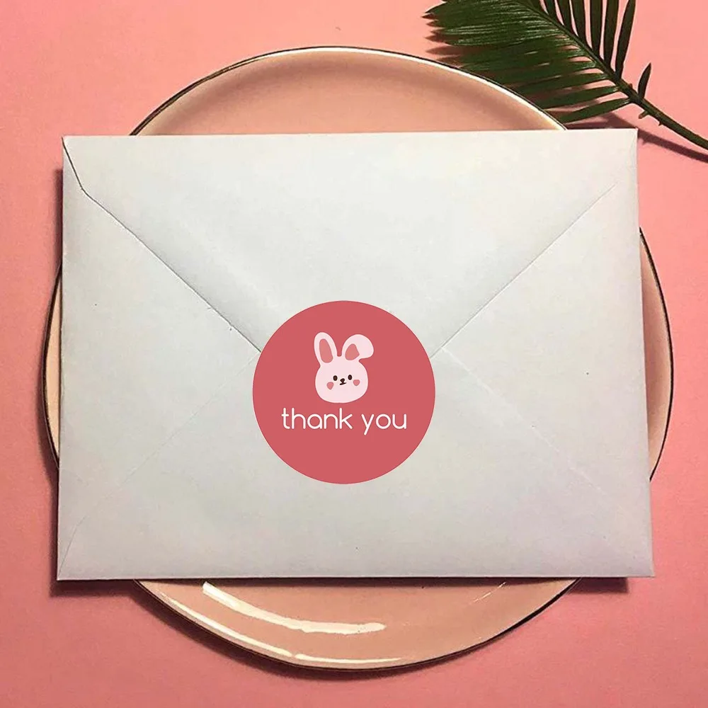 500pcs cartoon cute stickers, cute student style, holiday handmade DIY decorative closure stickers, thank you for the label