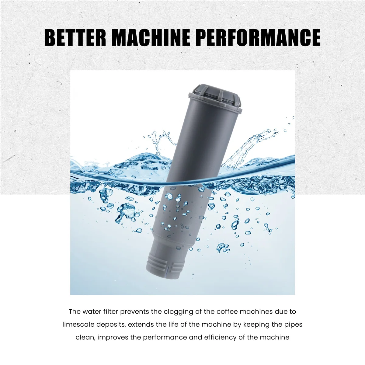 5Pcs Coffee Machine Water Filter Cartridges for , F088, Automatic Coffee Machines Water Filter