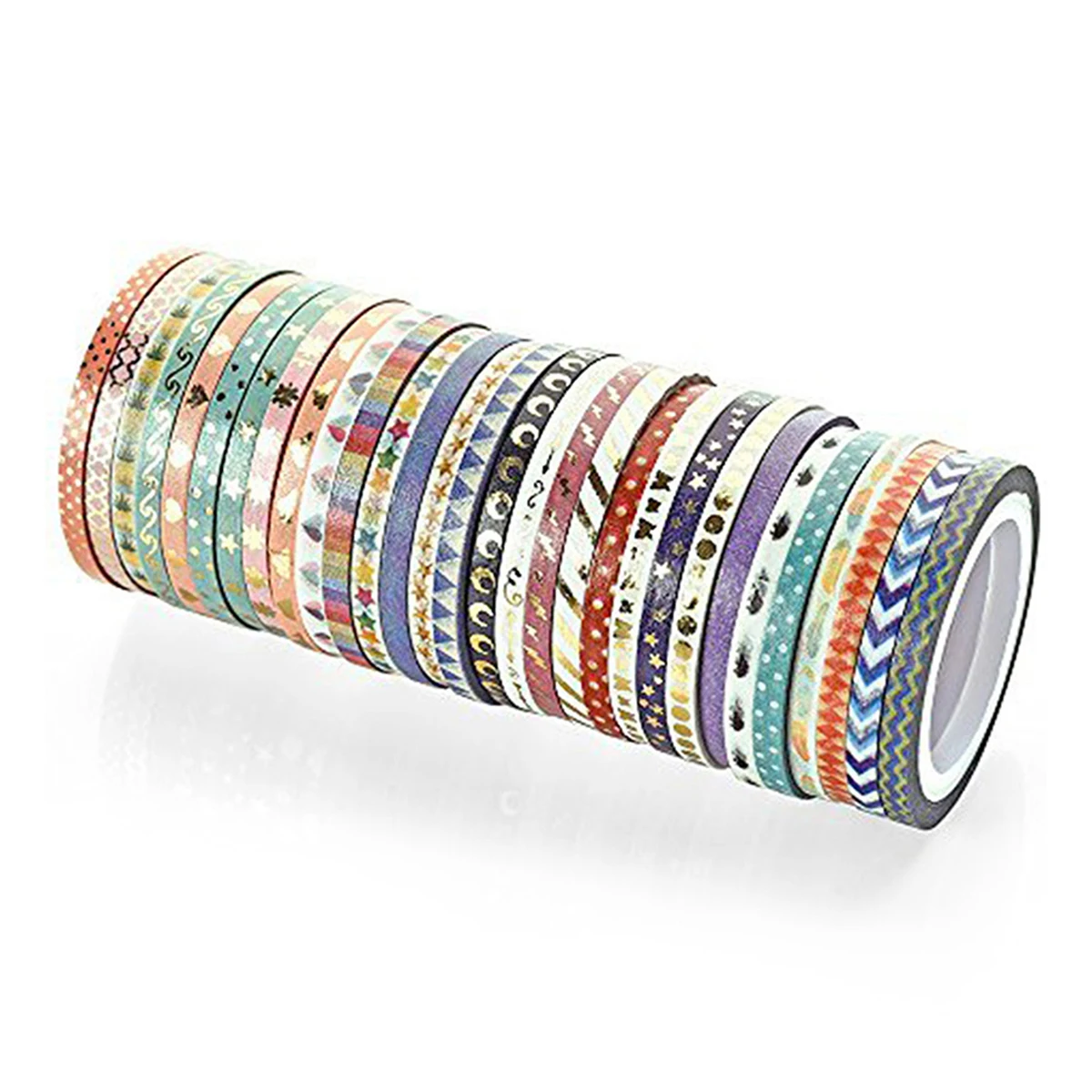 

48 рулонов золотой фольги, набор тонких лент для скрапбукинга, канцелярские принадлежности, тонкая декоративная клейкая лента, принадлежности для журналов, маскирующие ленты