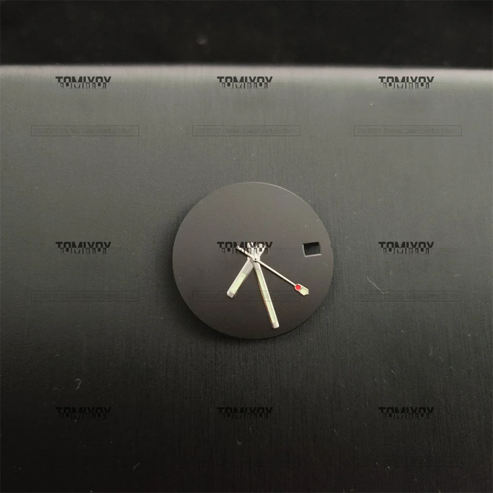 Abalone Brushed SKX6105 Stainless Steel Watch Hand Japan C3 Super Green Luminous Fit For NH35 NH36 Automatic Movement Watch