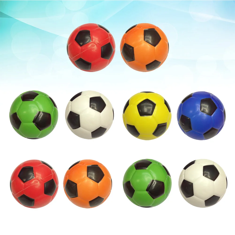 

10 Pcs Football Sponge Stress Relief Toy Decompression Toys Fidget Balls Squeeze Child