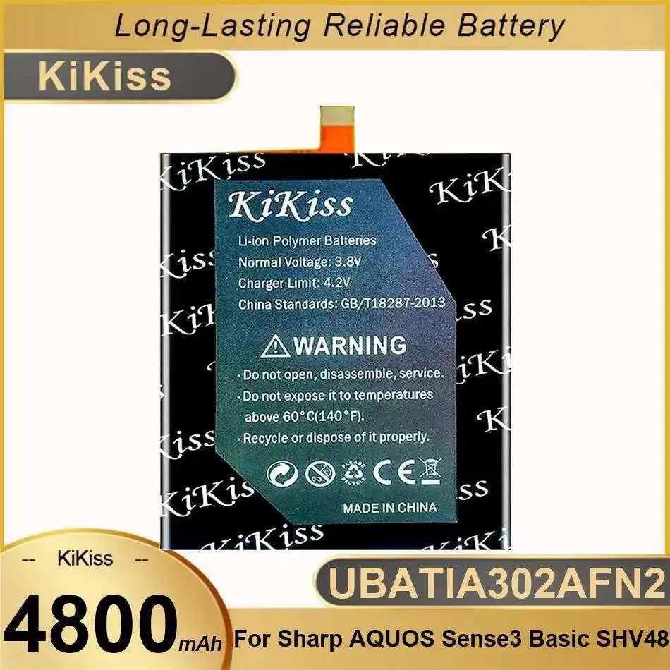 

Mobile Phone Battery Reliable Power Supply UBATIA302AFN2 For Sharp Aquos Sense3 Basic SHV48 4800Mah