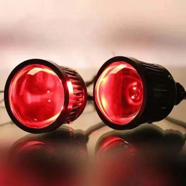 Factory Auto Car LED Single High Beams Projector 2.5inch Evil Eyes  Lens Hot Sale Fog Light Projector New Condition