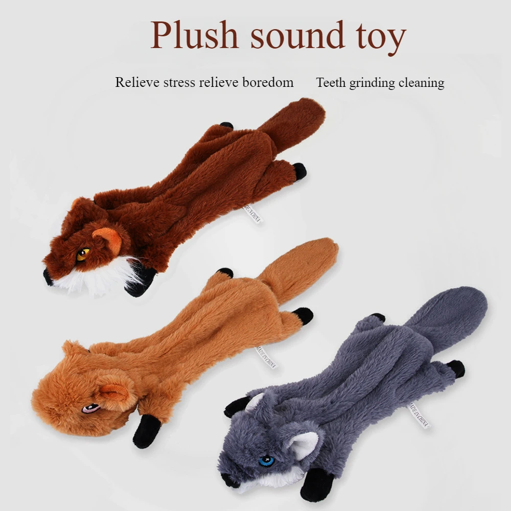 

Dogs Are Bite Resistant Vocalize Pets Foxes Squirrels Wolves Plush Toys Pet Supplies