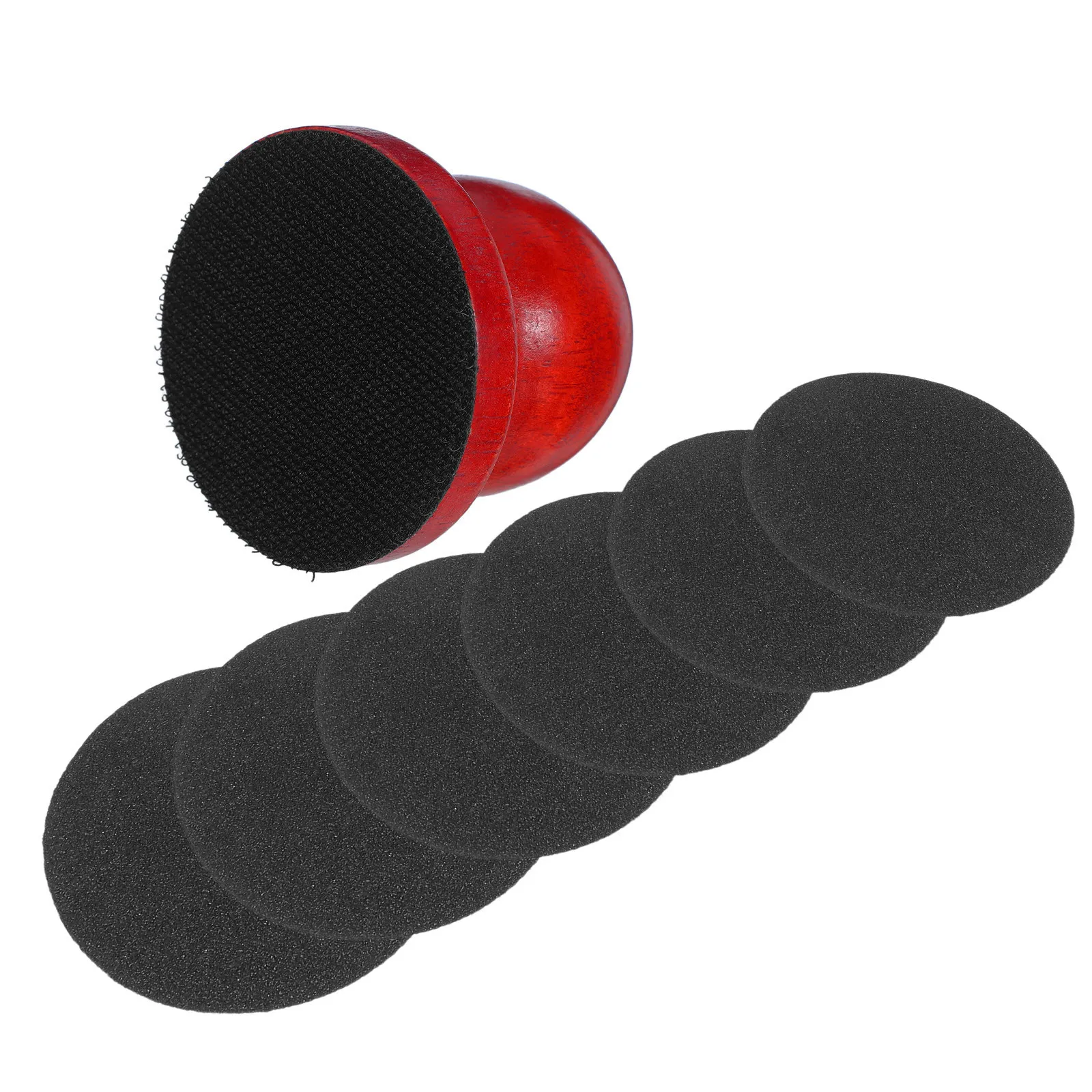 1Set Dog Nail File Board Wooden Ergonomic Handle Replaceable Sandpaper Pads Nail Trim Scratch Pad for Small Dogs Puppies Pet
