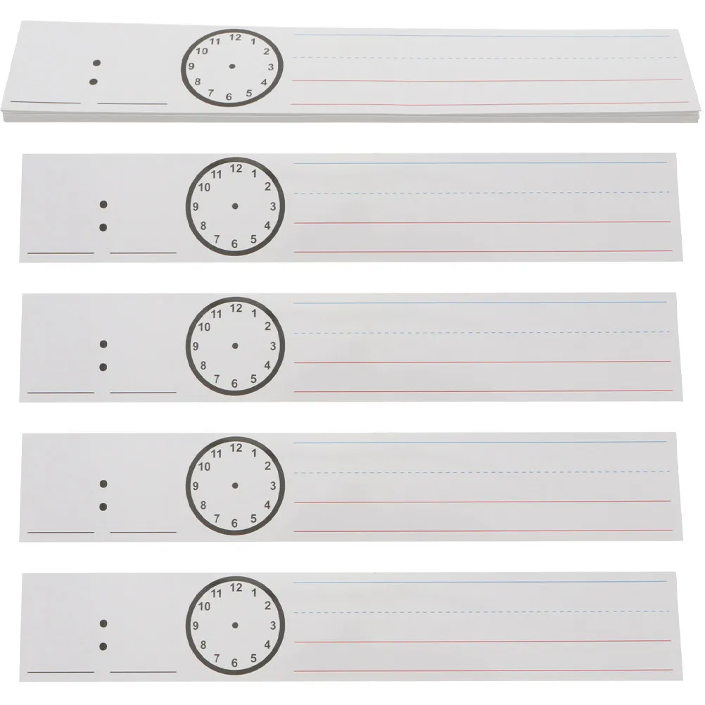 

2Sets Premium Erasable Sentence Strips Learning Writing Word Strips for Kids Students Teachers Classroom Office Teaching Aids