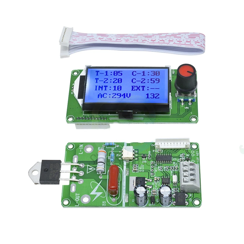 100A/40A LCD display digital dual pulse encoder spot welding machine transformer controller board