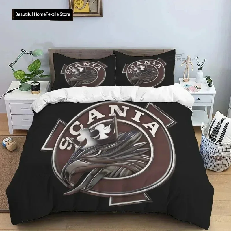 

Luxury New 3D Print Eagle Head Truck S-Scania Patterns Bedding Set,Duvet Cover Bed Set Quilt Cover King Queen Size Bedding Set
