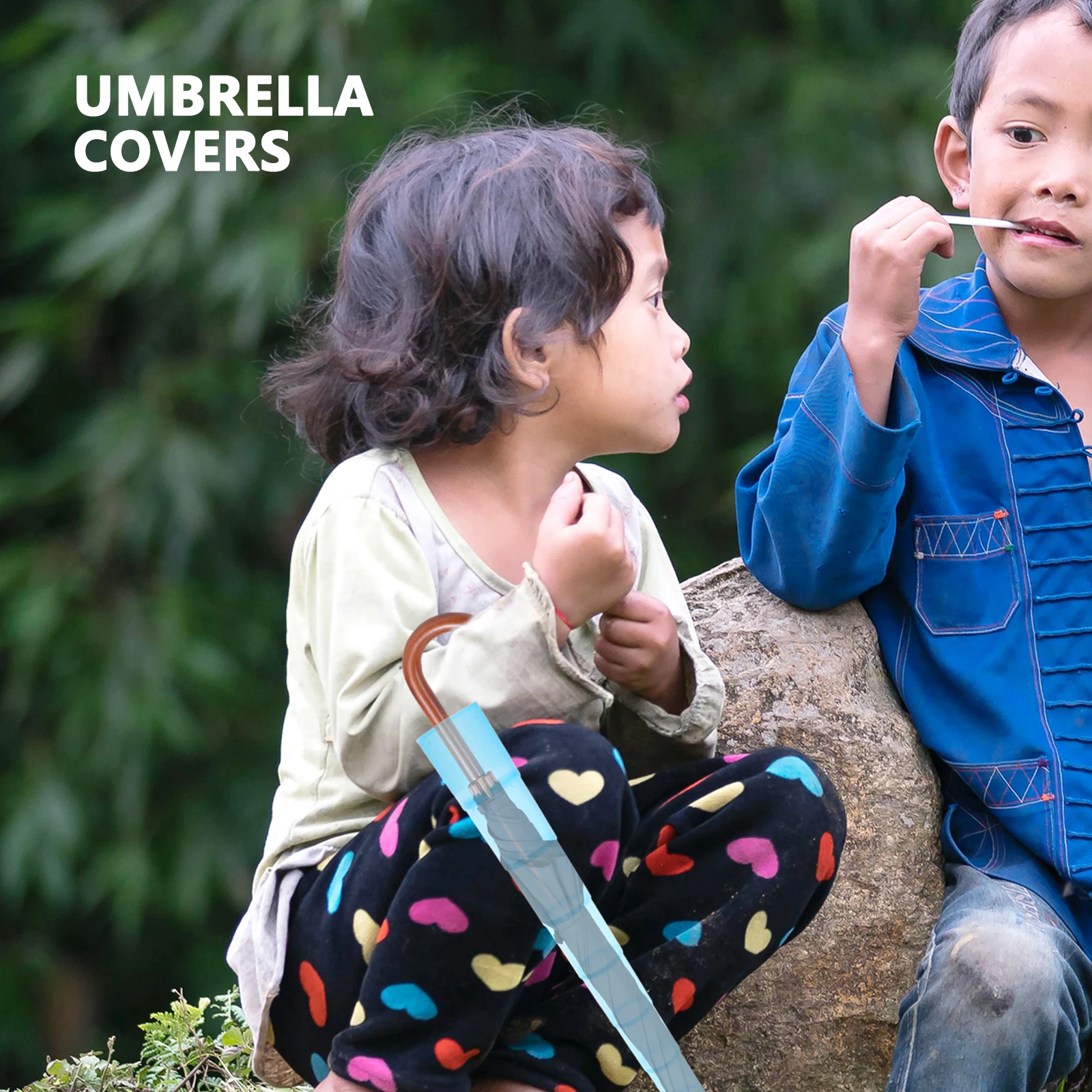 

Waterproof Umbrella Cover For Kids Reusable Outdoor Storage Bag Foldable Lightweight Rain Sleeve Travel Patio Beach Car Use Wet