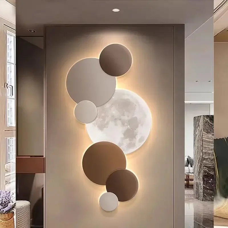[3D imitation]Porch decoration painting Wall lamp LED luminous light Corridor corridor hanging painting High grade wall