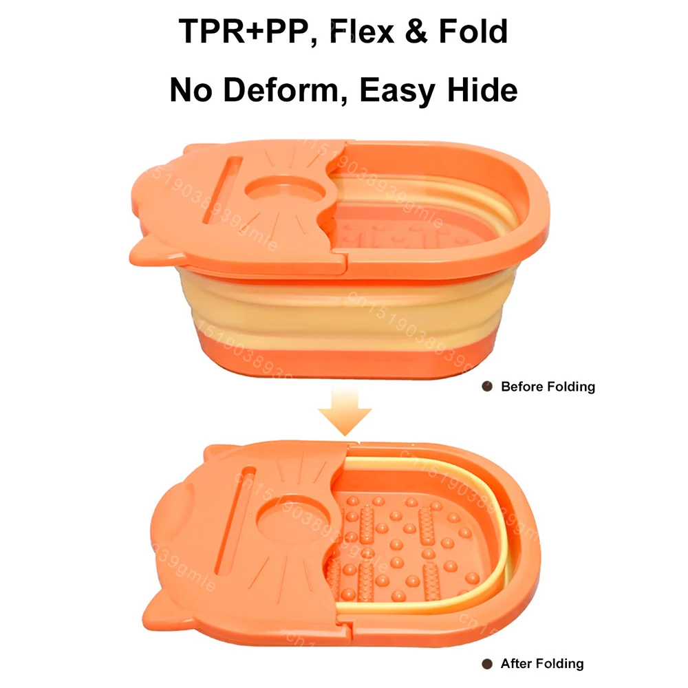 

Складная массажная ванна для ног, портативная, способствующая кровообращению, улучшает стресс во сне, удаляет электричество не требуется для домашнего использования