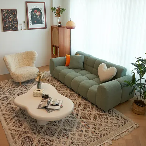 Pillows Queen Sofa Green Color Background Wall Sectional Floor Living Room Sofas Recliner Modern Casa Arredo Home Accessories