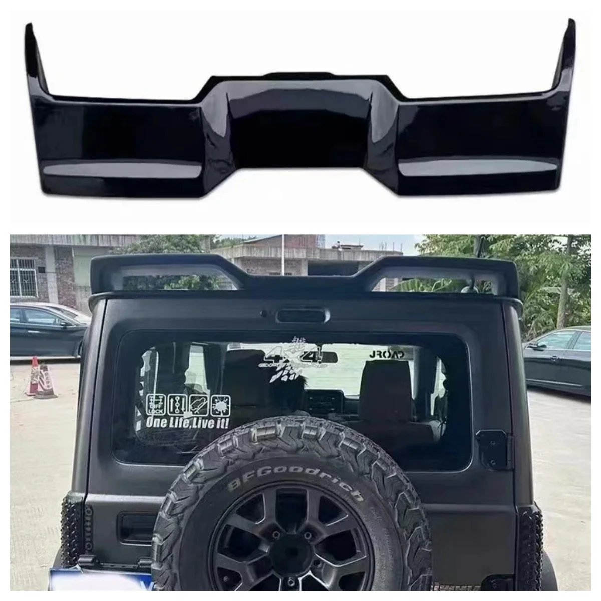 

1pcs Glossy Black Rear Boot Spoiler Wing Flap Fits For 2019-2021 SUZUKI JIMNY JB74W