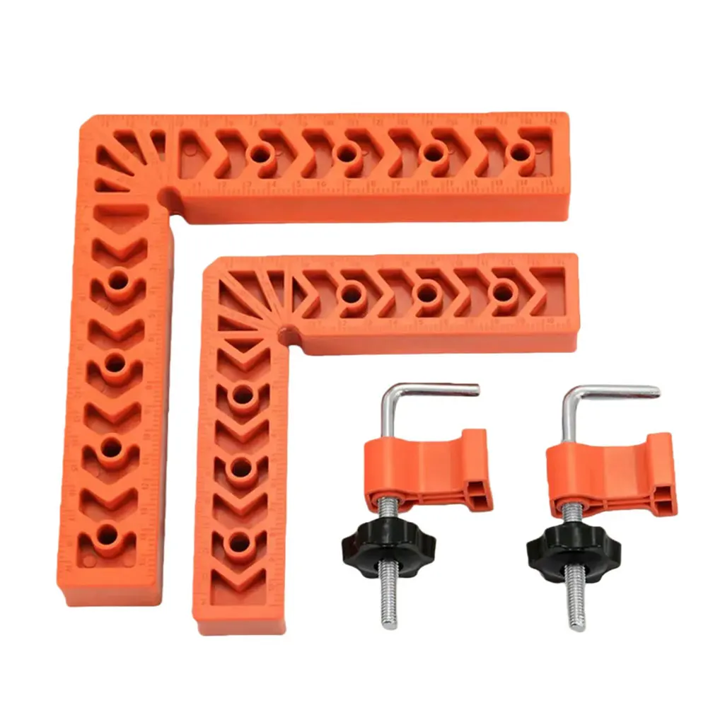 4 Pack 90 Degree Positioning Squares Right Angle Aluminum Alloy Woodworking Carpenter Clamping Tools