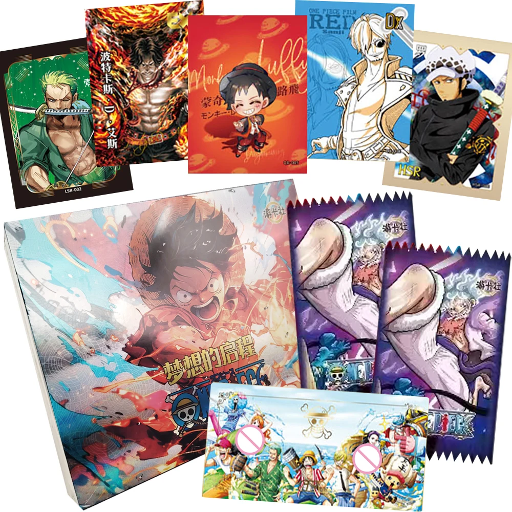 

Classic Popular One Piece Hobby Collection Cards Anime Q-version Cartoon Cute Character Exclusive QR Cards Creative Xmas Gifts