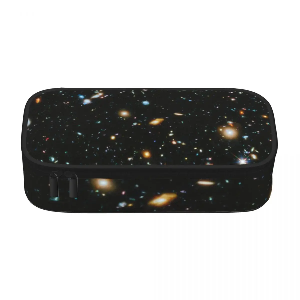 Galaxy Star Pencil Case Artistic Stars Space Black Print Cute Zipper Pencil Box For Child School Pen Pouch