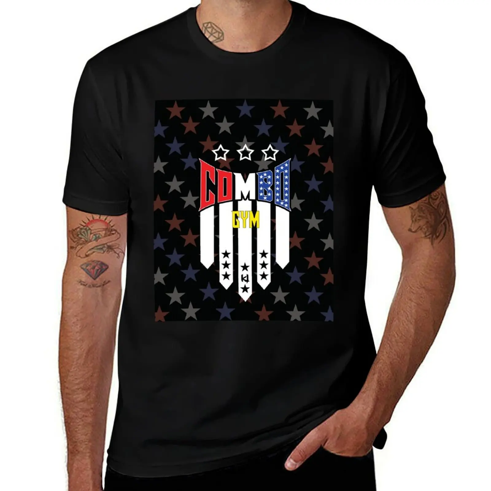 TJ COMBO - Gym Graphic T-Shirt Stylish Graphic Short Sleeve Top T-Shirt